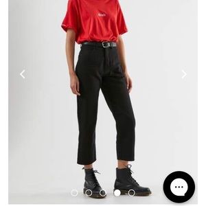 Afends Shelby High Waist Straight Leg Jean Black 6